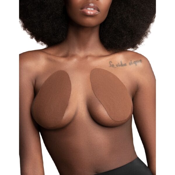 BYE-BRA - BREASTS ENHANCER + 3 PAIRS OF SATIN BROWN CUP A/C